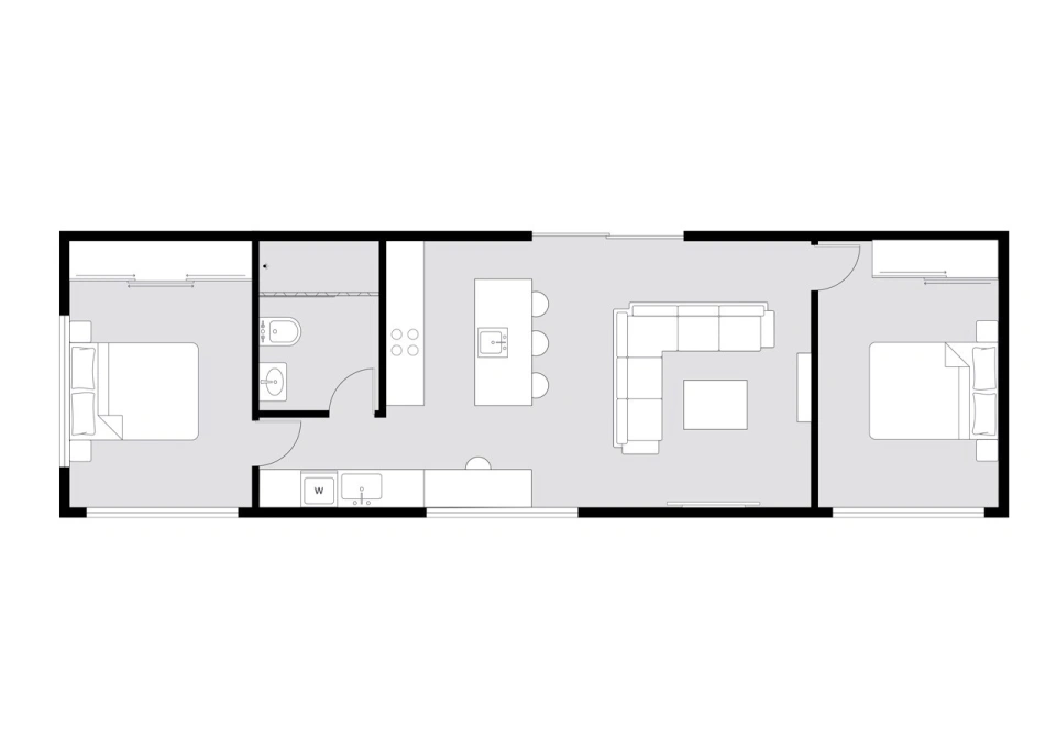 Tiny Homes Tasmania Bigger 70 Plan 1 2