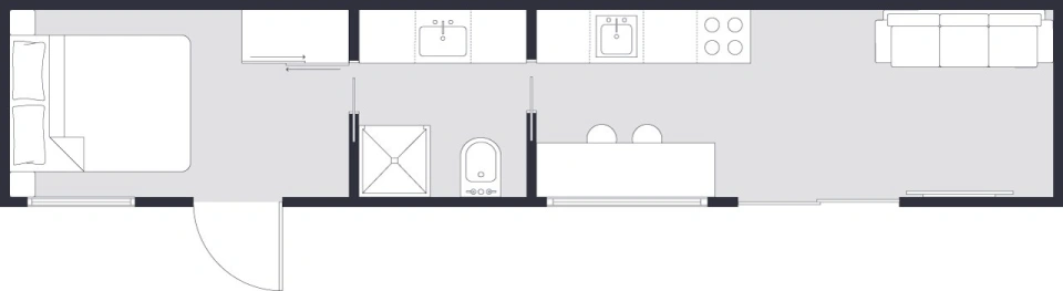 Tiny Homes Tasmania Tiny40 Plan 2